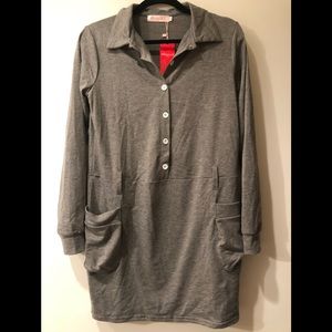 ⛵️2/$15 Long sleeve collared dress